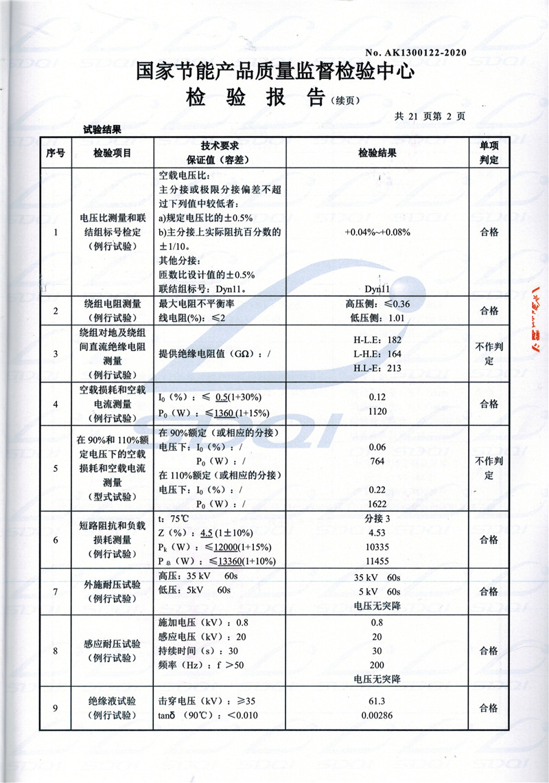 高低压试验报告-S11-1250翔安翔安翔安油浸式变压器-2.jpg